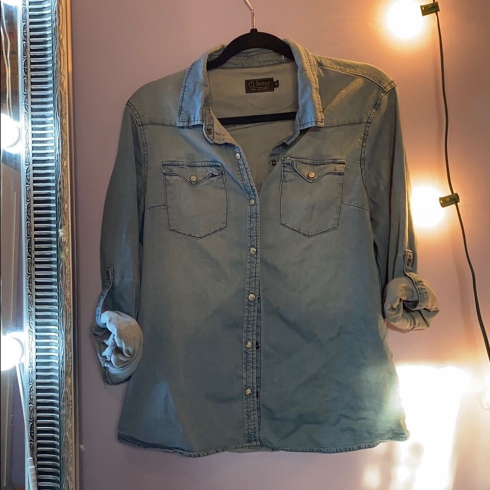 Denim Button Down Shirt